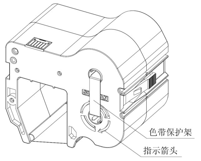 標牌機色帶安裝